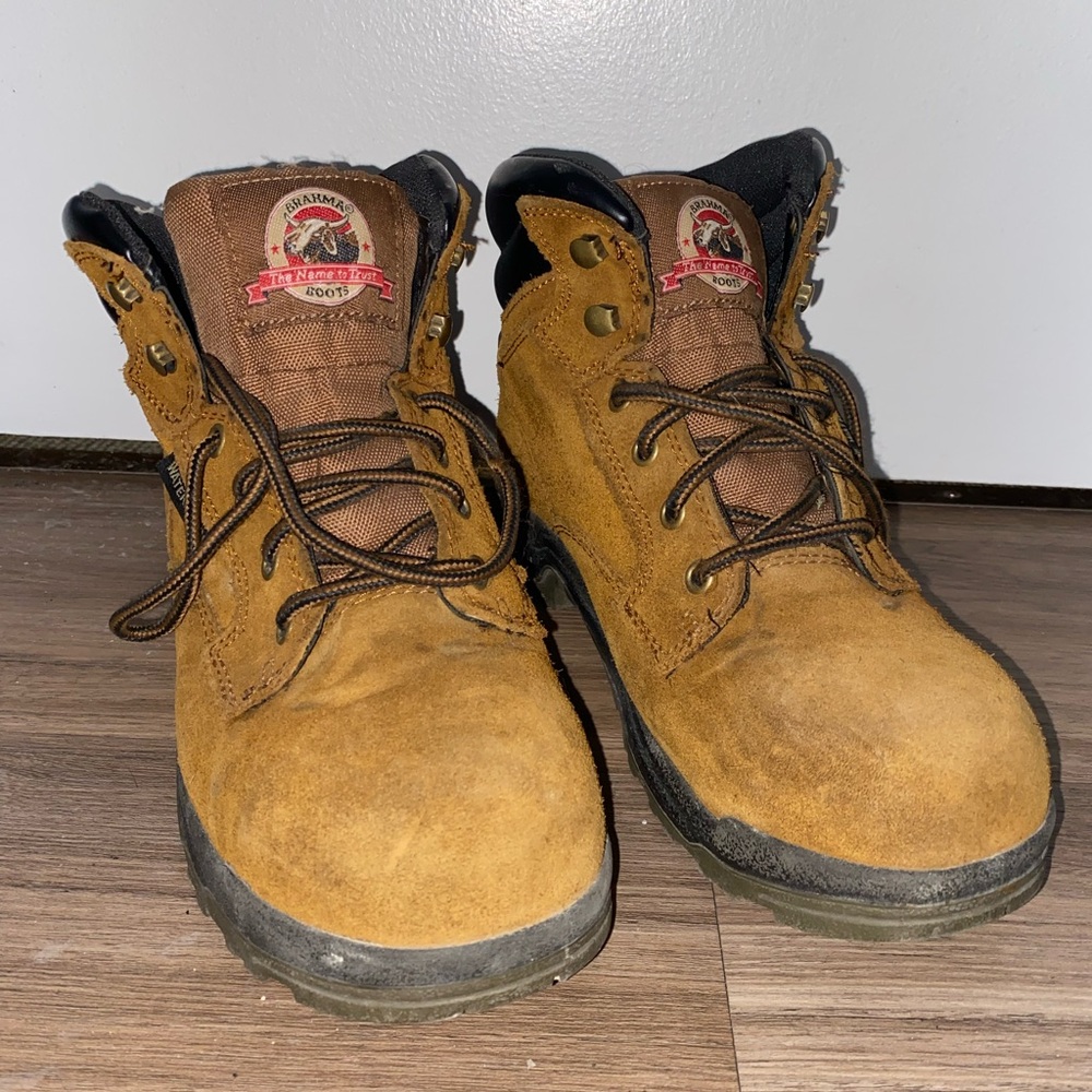 Brahma Brown Lace-Up Boots
